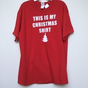 🛑 3/$15 Gildan This Is My Christmas Tree Shirt Size large